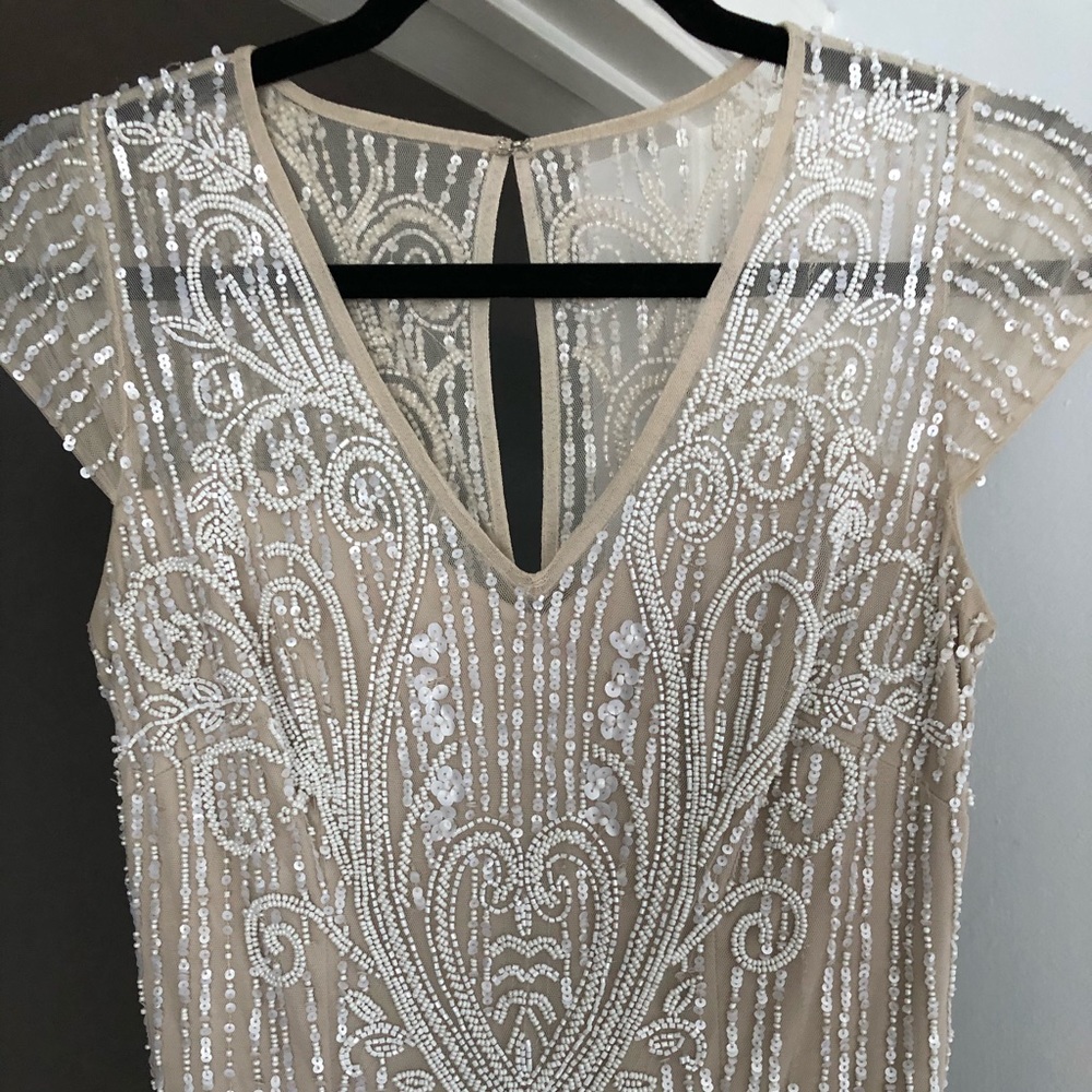 BHLDN Sanders Dress in Color Oyster